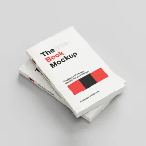 2 Books with flap Cover Mockup