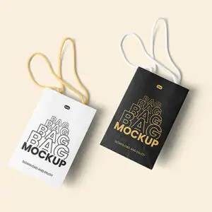 Free PSD Gift Bag Mockup