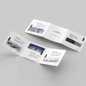 Free Square Brochure PSD Mockup