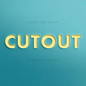 Free Paper Cut Out Text Effect