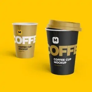 Free Tea and Coffee Paper Cup Mockup (PSD)