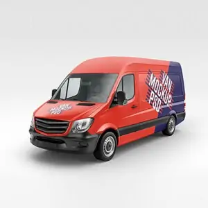 Cargo Van Mockup Bundle (PSD)