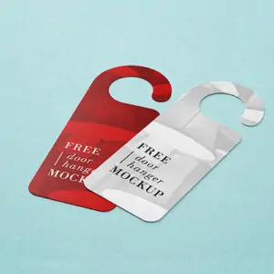 Free Door Hanger Mockup (PSD)
