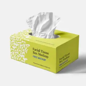 Free Facial Tissue Box Mockup - PSD