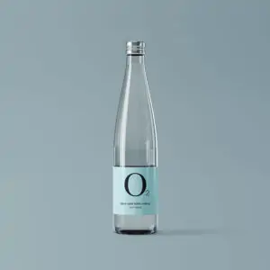 Free Minimal Glass Water Bottle Mockup (PSD)