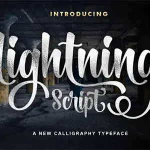 Free Lightning Script Font