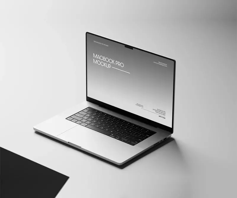 Free Macbook Pro 16 Mockup (PSD)