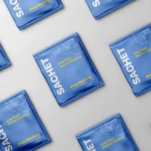 Free Sachet Packaging Mockup (PSD)