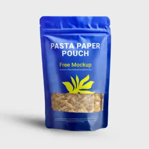 Pasta Paper Pouch Mockup Free (PSD)