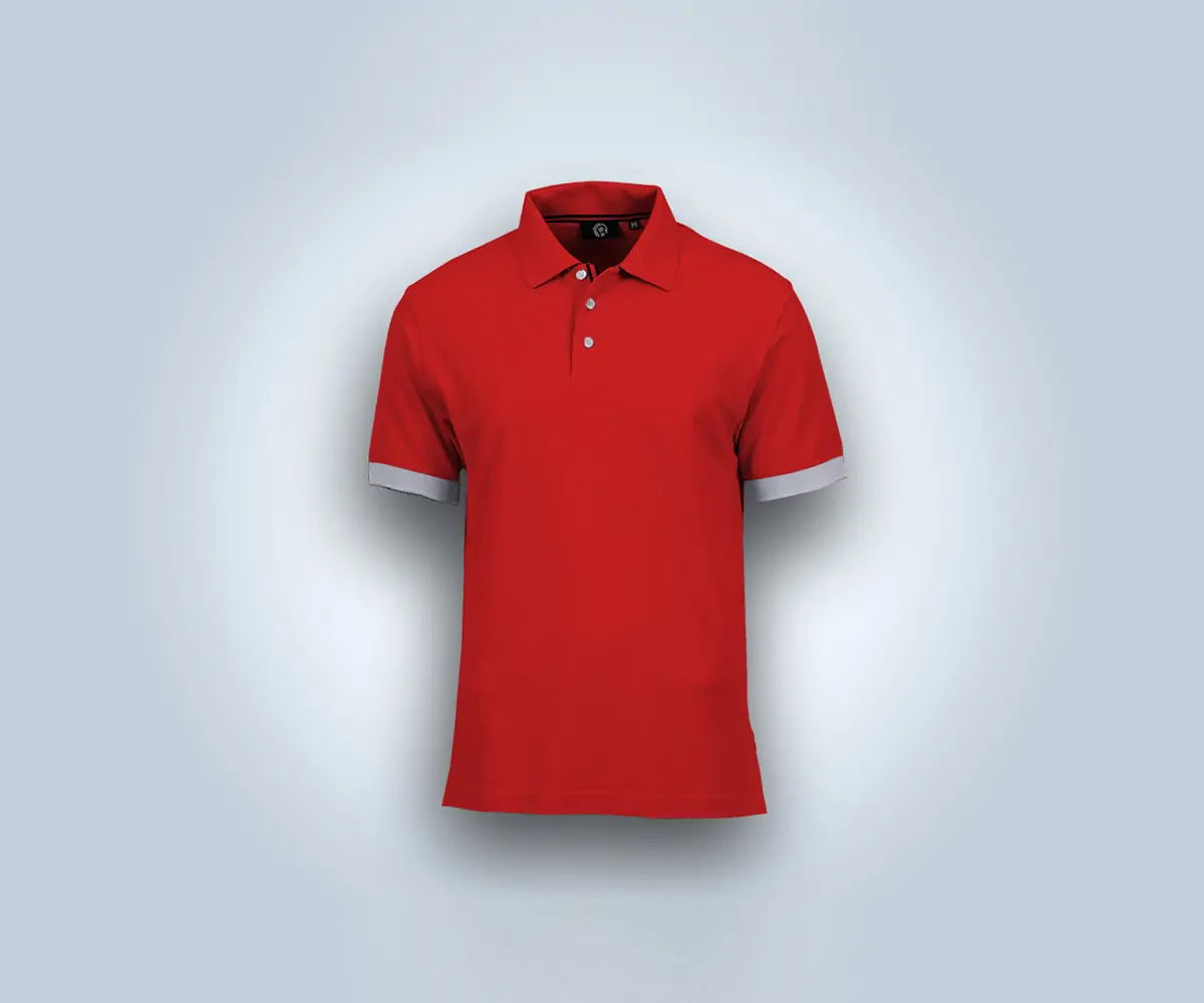 Free Red Polo Shirt Mockup (PSD)