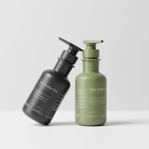 Free Small Shampoo Bottle Pair Mockup