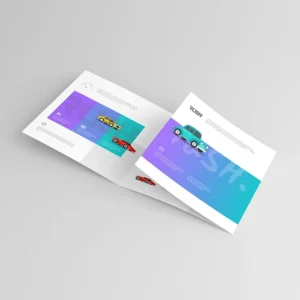 Free Square Trifold Brochure Mockup (PSD)