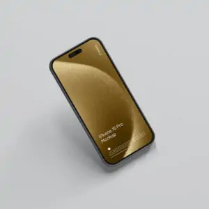 Free iPhone 15 Pro Mockup (PSD)