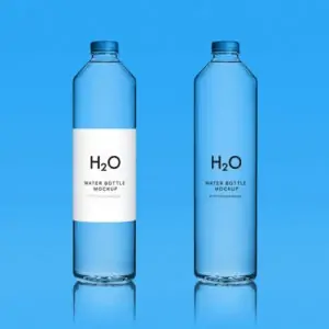 Free Water Bottle Mockup (PSD)