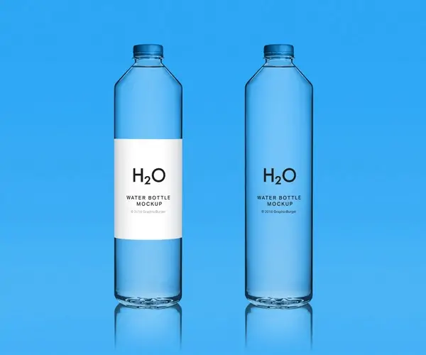 Free Water Bottle Mockup (PSD)