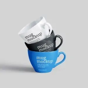 Free Ceramic Coffee Mug Mockup (PSD)