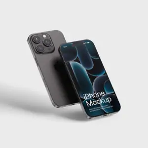 Free iPhone 16 mockup (PSD)