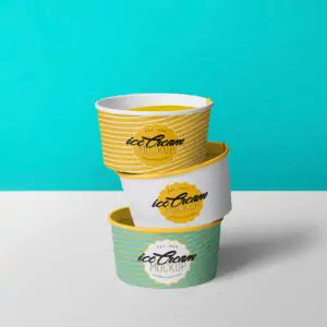 Free Ice Cream Cup Mockup (PSD)