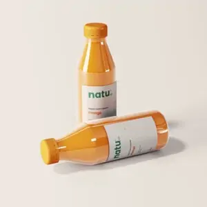 Free Juice Bottles Packaging Mockup (PSD)