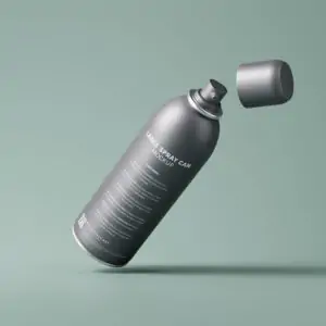 Free Aluminum Deodorant Bottle Mockup (PSD)