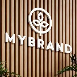 Free Logo on Wooden Pannels Mockup PSD