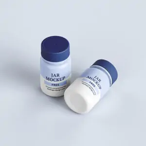 Free Medicine Jar Mockup (PSD)