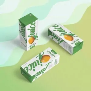 Free Packaging Juice Box Mockup (PSD)