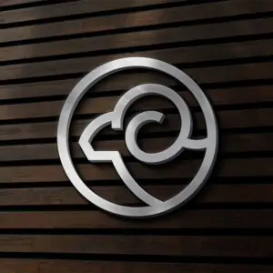 Free Silver Sign Wall Logo Mockup (PSD)