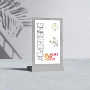 Free Billboard Display Stand Mockup (PSD)