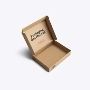 Free Cardboard Packaging Box Mockup (PSD)