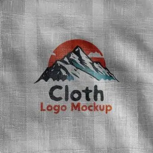 Free Realistic Cloth - Brand Logo Mockup (PSD)