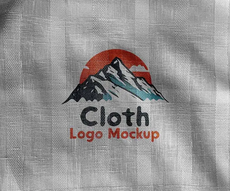 Free Realistic Cloth - Brand Logo Mockup (PSD)