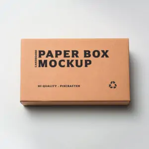 Free Paper Product Packaging Box Mockup (PSD)
