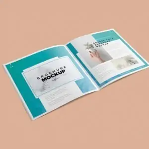 Free Square Brochure Mockup (PSD)