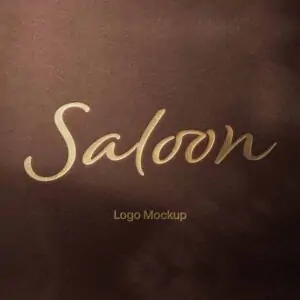 Free Gold Foil Press Logo Mockup (PSD)