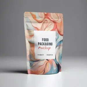 Free Food Packaging Pouch Mockup (PSD)