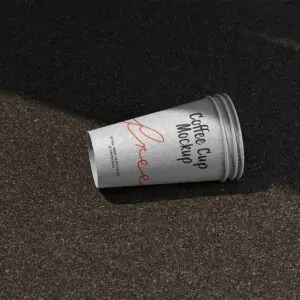 Free Two Coffee Cups Mockup (PSD)