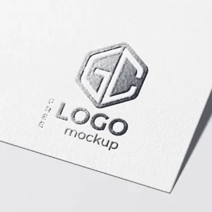 Free Foil Stamping Paper Logo Mockup (PSD)
