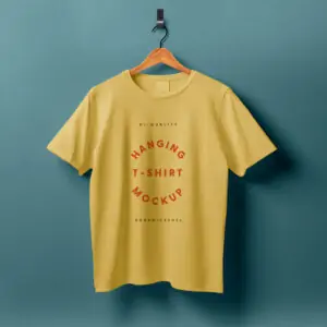 Free Hanging T-shirt Mockup (PSD)