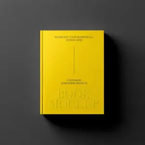 Free Premium Embossed Book Cover Mockup (PSD)