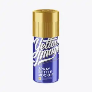 Free Metallic Plastic Deodorant Mockup (PSD)