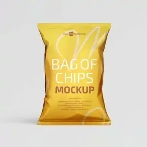 Free Chips / Snacks Pouch Mockup (PSD)