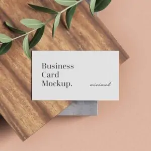 Free Minimalistic Business Card mockup (PSD)