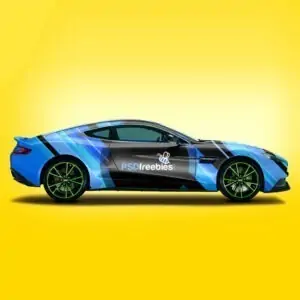 Free Aston Martin Car Branding Mockup (PSD)