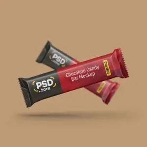 Free Candy / Chocolate Bar Mockup (PSD)