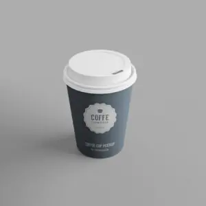 Free Disposable Coffee Cup Mockup (PSD)