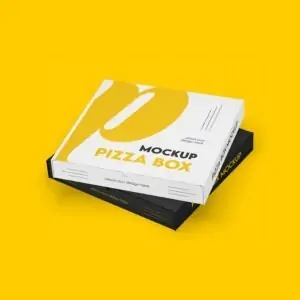 Free Double Pizza Box Mockup (PSD)