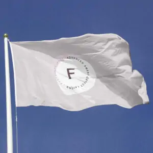 Free White Flag Mockup (PSD)