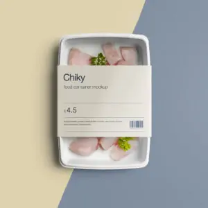 Free Disposable Rectangle Food Container Mockup (PSD)
