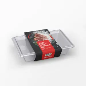 Free Transparent Plastic Food Box Mockup (PSD)